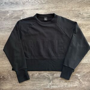 Nike Women’s Black Cropped Sweater